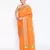 orange Silk Blend Banarasi Meena Boota Saree