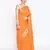 orange Silk Blend Banarasi Meena Boota Saree