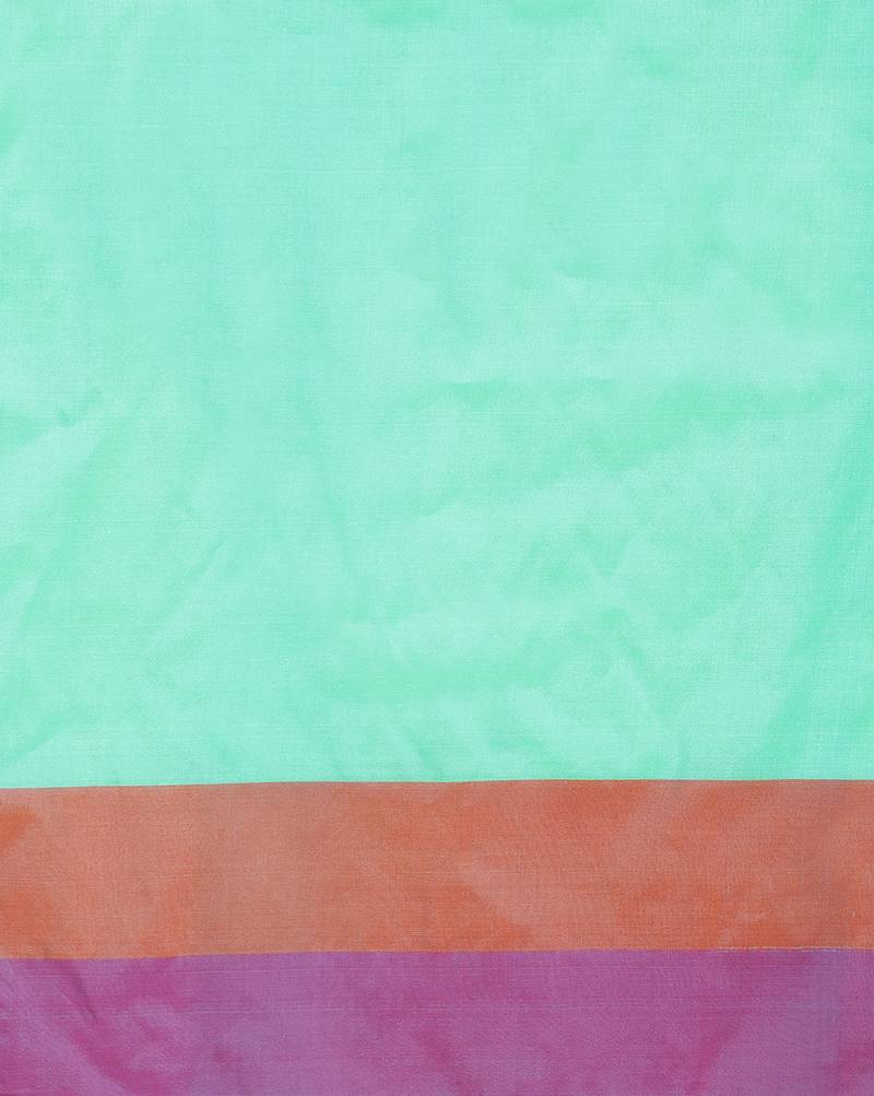 green Kataan Silk Banarasi Meena Booti Saree