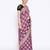 purple Banarasi Cotton Silk  Bandhej Saree