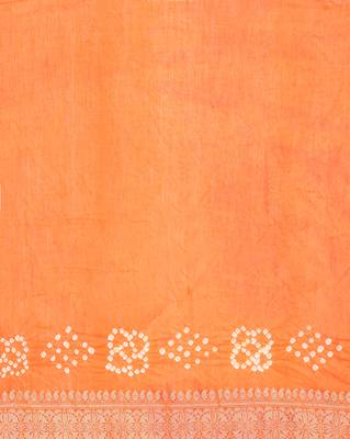 multicolor Banarasi Cotton Silk  Bandhej Saree 5