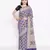blue Banarasi Cotton Silk  Bandhej Saree