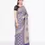 blue Banarasi Cotton Silk  Bandhej Saree