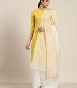 Offwhite Chanderi Woven Dupatta