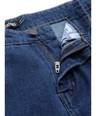 Blue Sequence Detail Mom Jeans 5