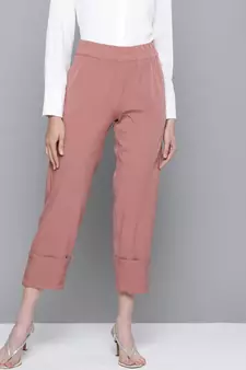 Pink Roll Up Pants