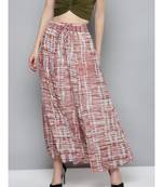 Rust Tie & Dye Maxi Skirt