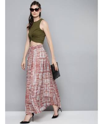 Rust Tie & Dye Maxi Skirt 4