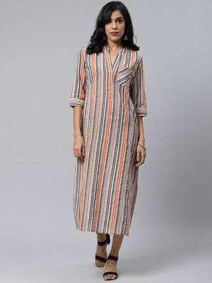 Multicolor printed cotton short-dresses 2