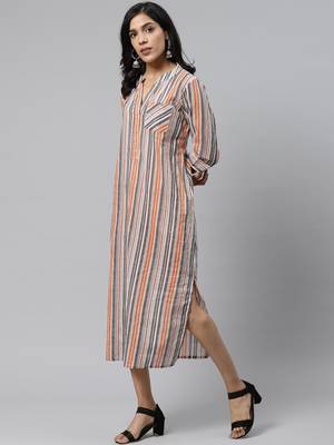 Multicolor printed cotton short-dresses 3