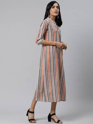 Multicolor printed cotton short-dresses 4