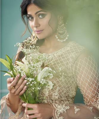 Light Brown Embroidery Anarkali Style Lehenga Suit 2