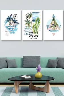 999store Blue Canvas paintings