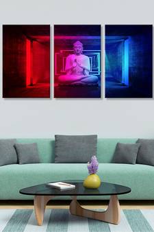 999store Blue Canvas paintings