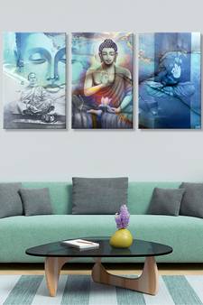 999store Blue Canvas paintings