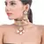 Moon grey choker style necklace set