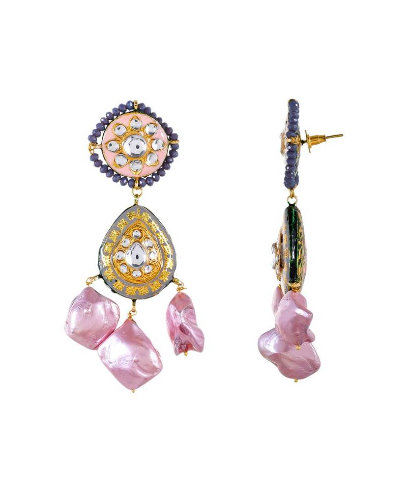 Moon Grey Choker Style Necklace Set