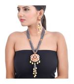 Carnation Pink & Maroon Necklace Set