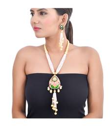 Fuschia Pink & Green Necklace Set