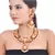Red hasli style necklace set