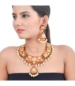Red Hasli Style Necklace Set