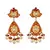 Red hasli style necklace set