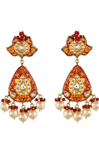 Red Hasli Style Necklace Set