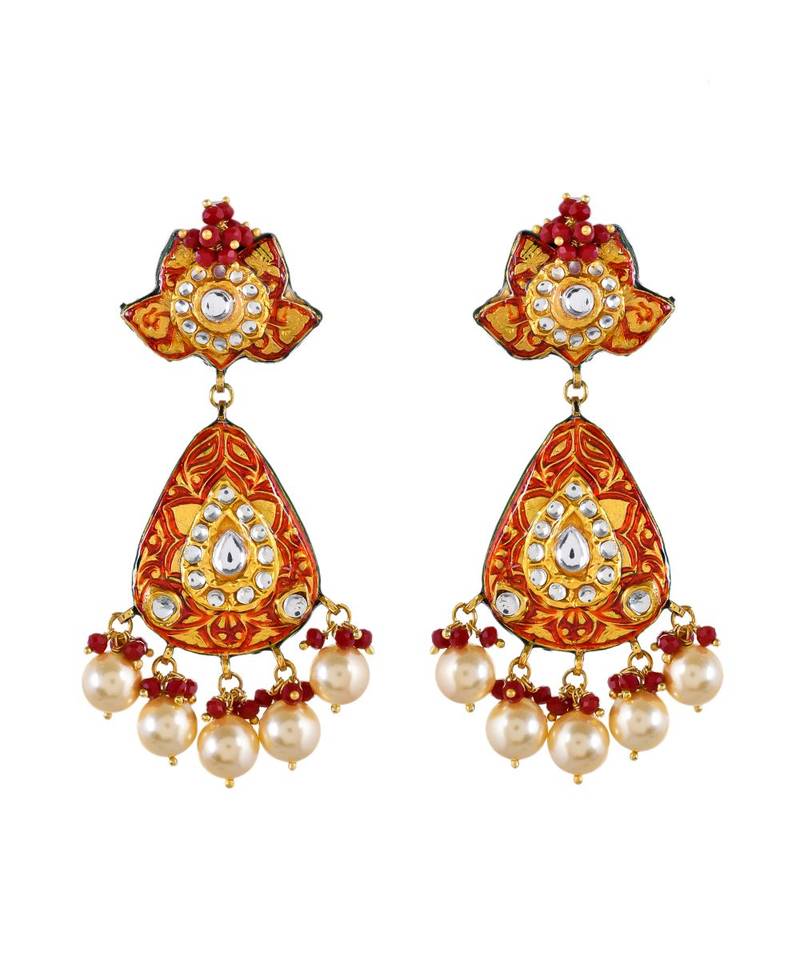 Red Hasli Style Necklace Set