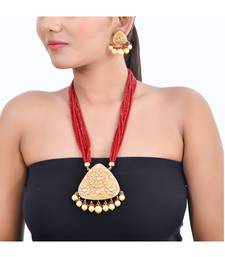 Coral Peach Necklace Set