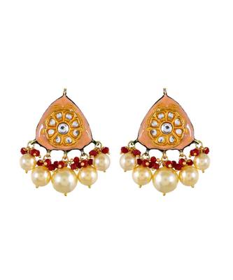 Coral Peach Necklace Set 4