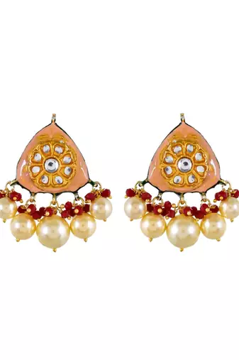 Coral Peach Necklace Set