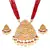 Coral peach necklace set
