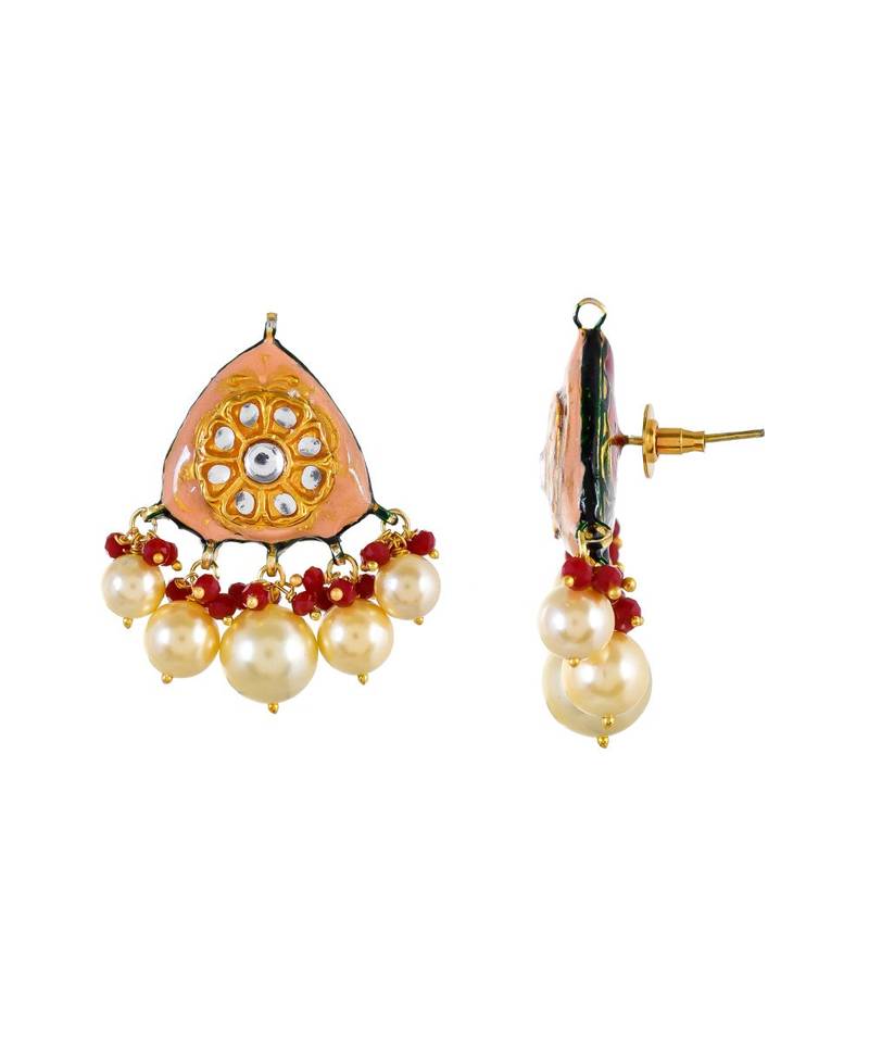 Coral Peach Necklace Set