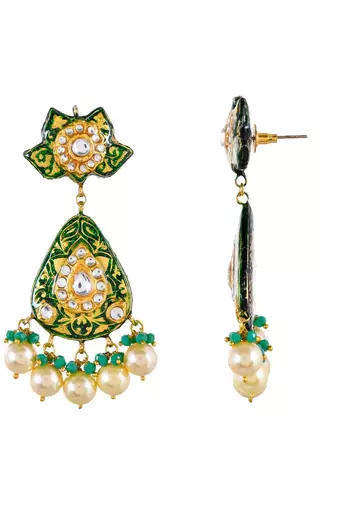 Emerald Green Hasli Style Necklace Set