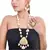 Pistachio Green Necklace Set with Ring