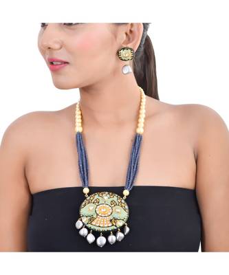 Ebony Black Necklace Set 1
