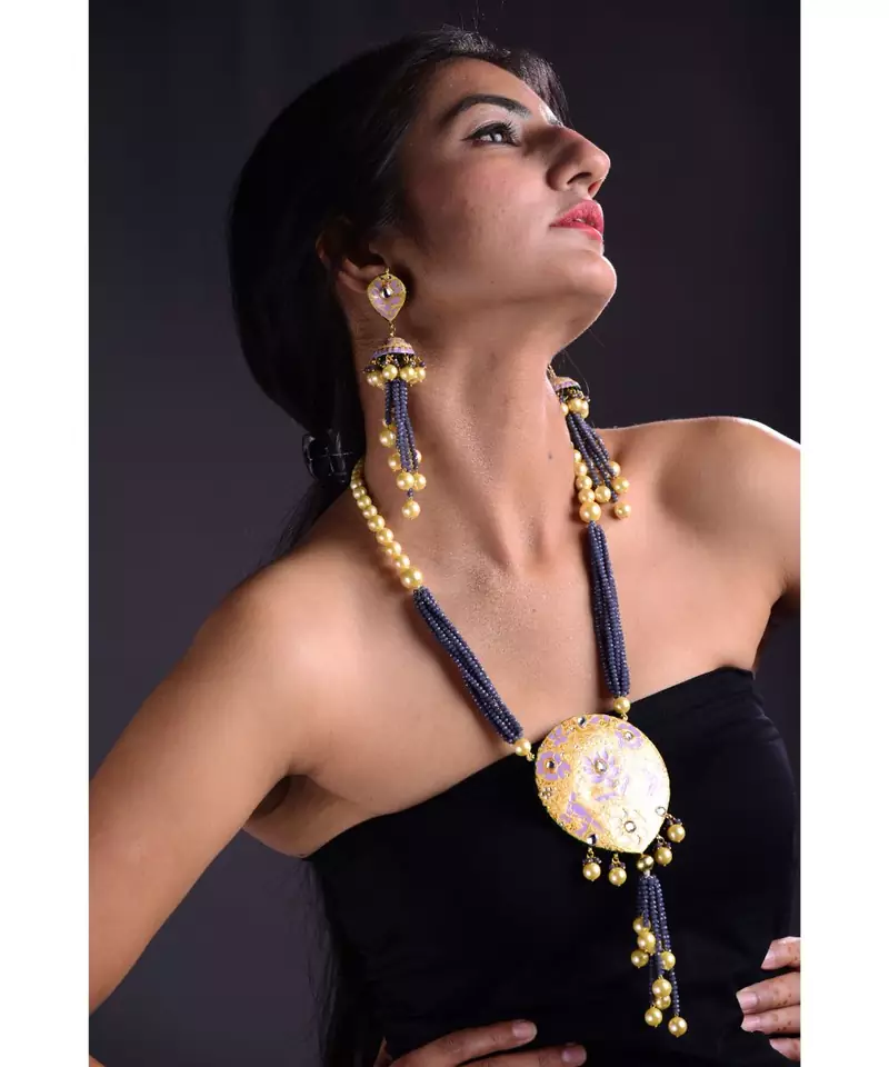Lilac & Ivory Necklace Set