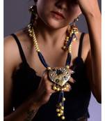 Grey Heart Style Necklace Set