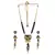Grey heart style necklace set