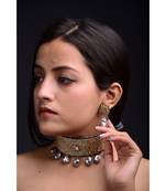 Magical Grey Choker Style Necklace Set