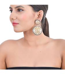 Moon Grey & Pink Earrings