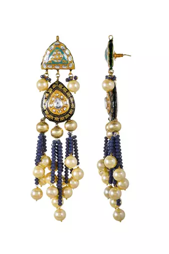 Turquoise & Black Earrings