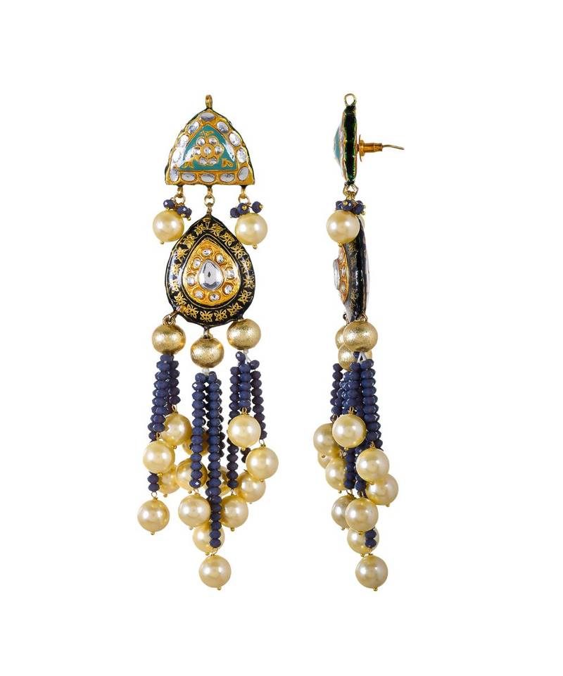 Turquoise & Black Earrings