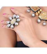 Grey Baroque Adjustable Ring