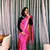 Pink Woven Art Silk Saree With Blouse