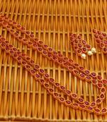 Red agate necklaces