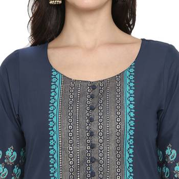  Grey printed cotton cotton-kurtis 4