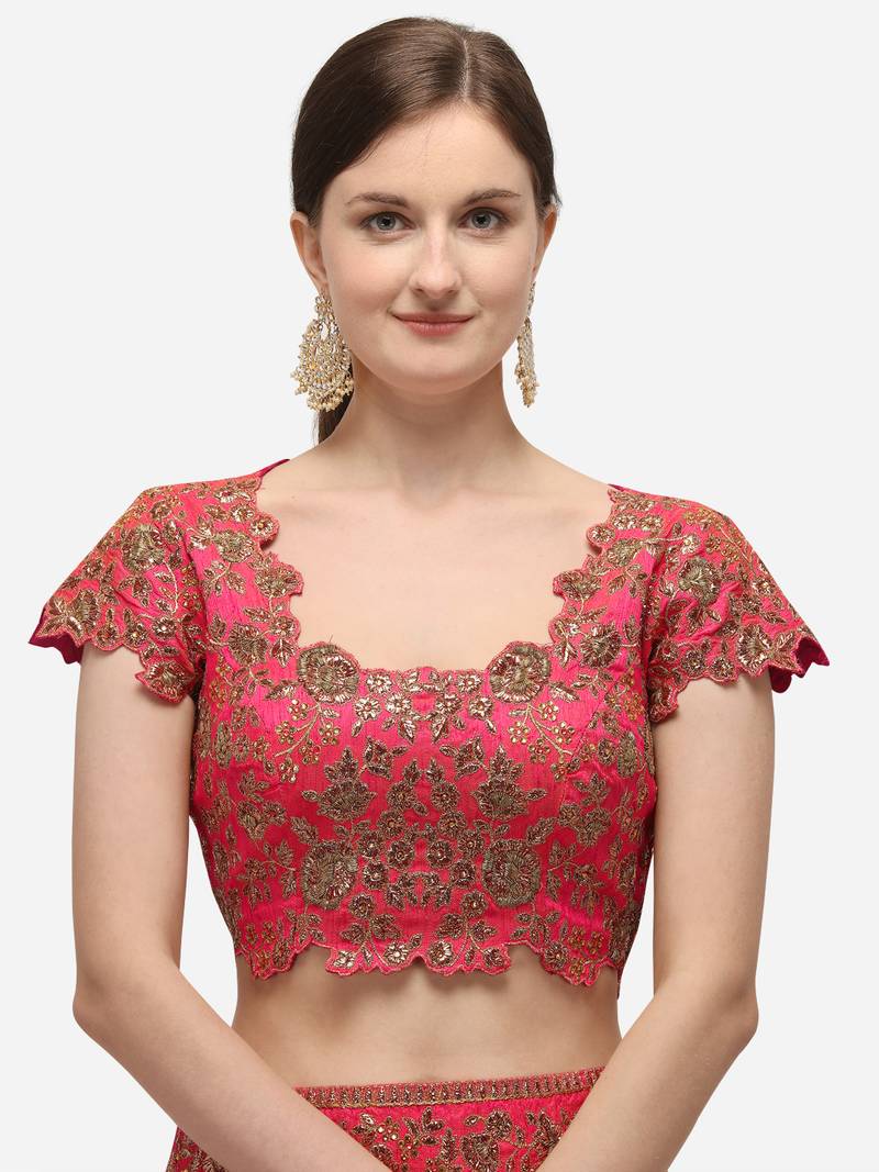 lehanga Saree concept in shaded pallu with blue and liril green colour ombre.