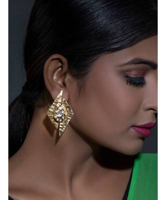gold kundan Earrings 1