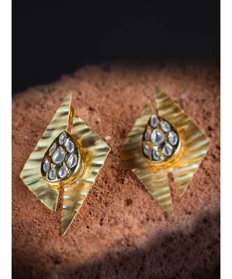 gold kundan Earrings 2